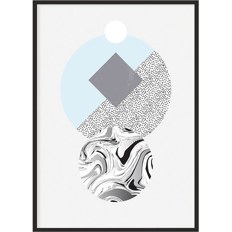 Bildplakat im Rahmen 53x73 cm Geometrie P1095 (1/4)