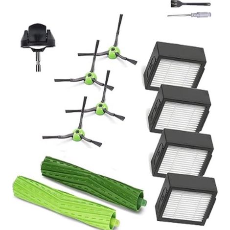 Adecuado para accesorios del robot aspirador iRobot Roomba J7, cepillo giratorio y cepillo lateral de repuesto (13 piezas) (1/4)
