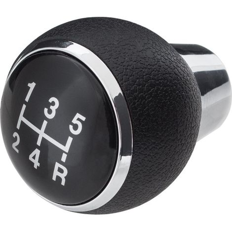 Pomello del cambio nero a 5 marce per Mitsubishi Lancer VIII 2007- (1/5)
