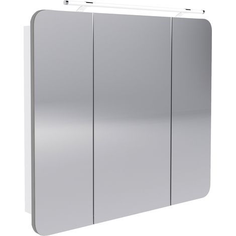 FACKELMANN Milano Spiegelschrank Weiß - 90cm (1/7)