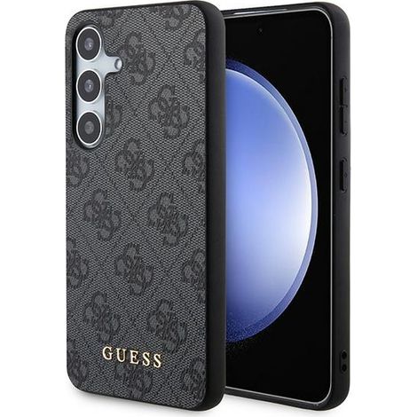 Coque rigide noire Guess GUOHCSA35G4GFGR A35 A356 4G en métal avec logo doré (1/5)
