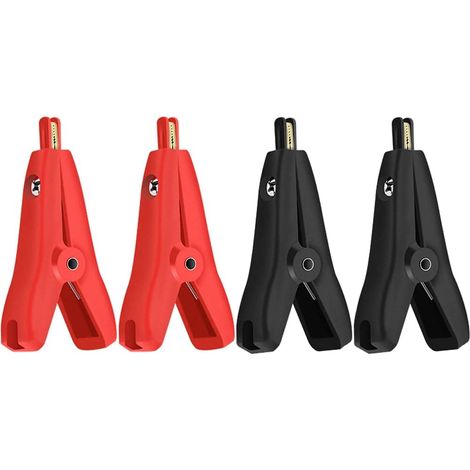 4 PCS Pinzas de cocodrilo Pinzas de cocodrilo, pinza de prueba LCR Kelvin (1/5)