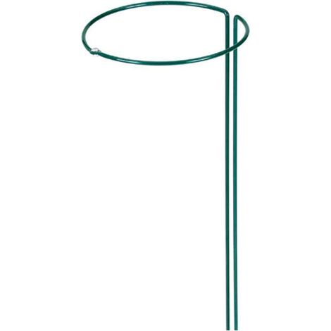 Strauchstütze 70 cm/6 mm, vollrund verstellbar, grün lackiert