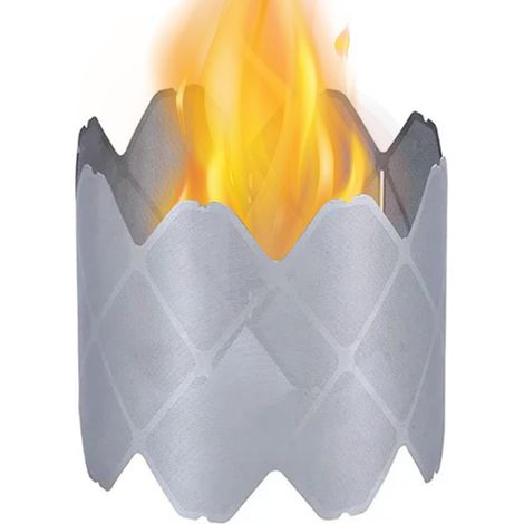 Pare-brise pour cuisinière, protection coupe-vent pour réchaud de camping Cuisine de camping Protection coupe-vent extérieure en acier inoxydable - Pare-brise légère pour réchaud de camping (1/5)