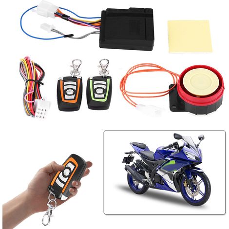 Motorrad-Diebstahlalarmanlage mit Fernbedienung, drahtloses Sicherheitssystem, robuste Diebstahlsicherung für Motorräder (1/5)