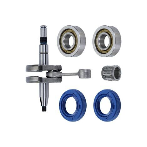 Vilebrequin compatible Stihl MS271 et MS291 – Avec joints SPI et roulements – Pour tronçonneuse (1/5)