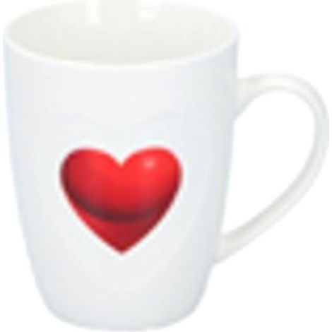 Tazza Mug Porcellana Cuori Rossi Cc 330 Edco