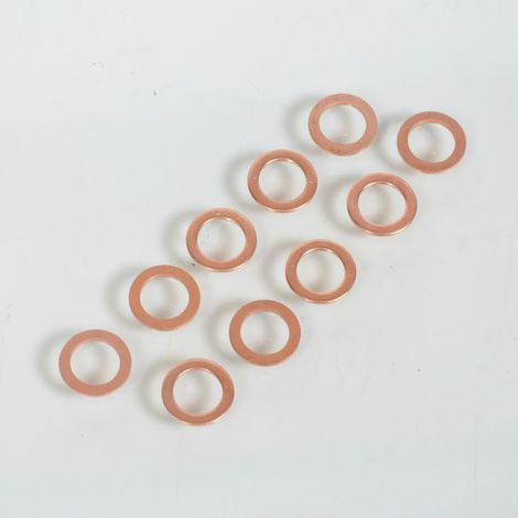 10 Joint en cuivre plat vis bouchon de vidange 8x12x1mm pour moto