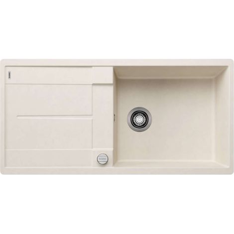 BLANCO Einbauspüle METRA XL 6 S-F Silgranit flächenbündig einbaubar Softweiß (1/2)
