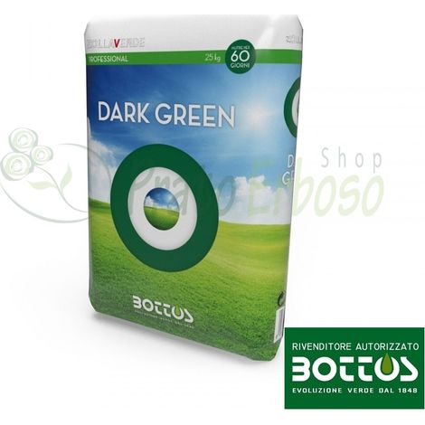De color Verde oscuro 11-0-0 + 3 MgO + 4.5 Fe - Fertilizante para el jardín de 25 Kg