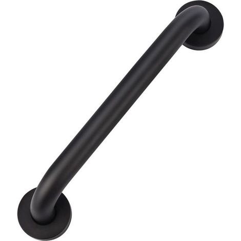 ALLIANDISBarre D'appui Salle de Bain, 30cm Barre D'appui de Sécurité Noir Huilé Main Courante pour Baignoire WC, Chambre Douche, Vis Dissimulée Fixation murale (1/4)