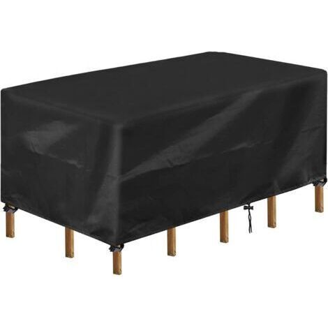 Garden Table Cover, Rectangular Waterproof Garden Furniture Cover, UV Resistant, 420D  Fabric Table and Chair Cover for Outdoor Garden Furniture (170x94x70cm) (1/5)