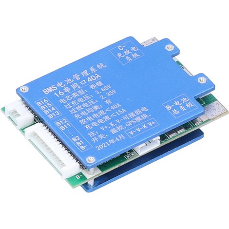Carte de protection du système de gestion de batterie au lithium en alliage d'aluminium BMS avec équilibrage 40 A (1/5)