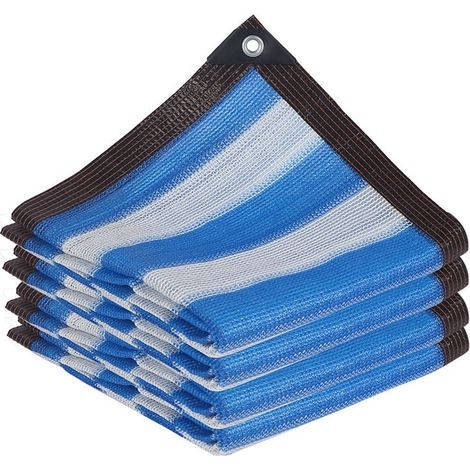 Vela de sombra de 3 x 4 m, 85% de protección solar, lona de malla con ojales, vela de sombra resistente, red de sombra para pérgola, patio, jardín. (1/4)