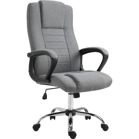 easycomfort sedia da ufficio presidenziale ergonomica basculante e imbottita con altezza e inclinazione regolabile, 62 x 76 x 110-119cm (1/5)