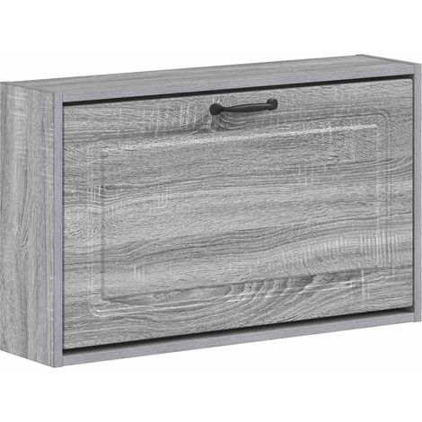 Wall-Mounted Shoe Cabinet UTRECHT 71 x 17 x 43 cm Grey Sonoma vidaXL (1/5)