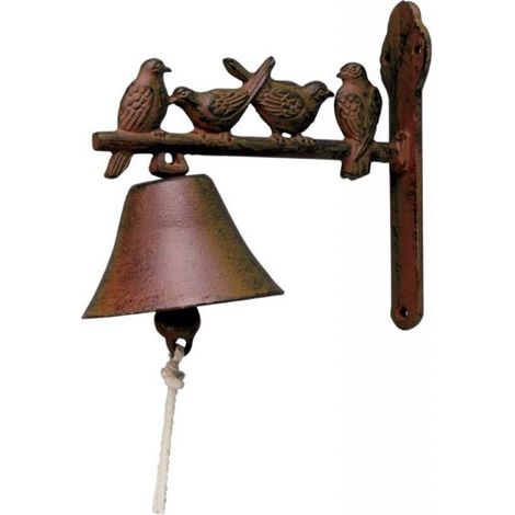 Cloche en fonte petits oiseaux (1/5)