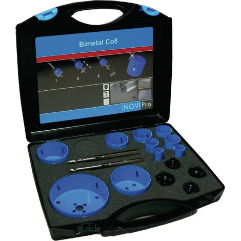 Coffret de 10 scies trépans – Acier haute qualité – Pour bois et plastique – Diamètre de perçage max varié – Novipro - 96819105-02