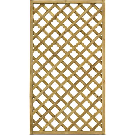 Pannello Grigliato per Rampicanti 90x180 cm in Legno Impregnato (1/2)