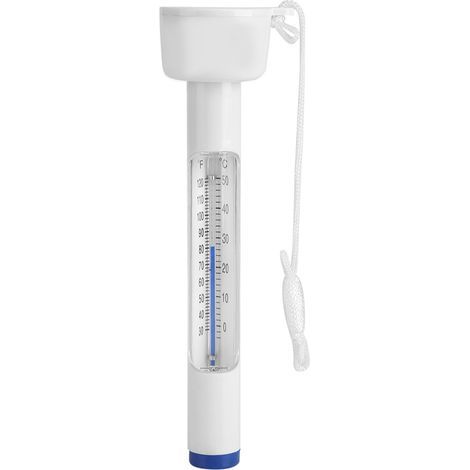 Pool thermometer, floating water thermometer with water detection, measuring range: 30-120℉ and 0-50℃, suitable for indoor or outdoor pools, hot springs, bathtubs, ponds (1/5)