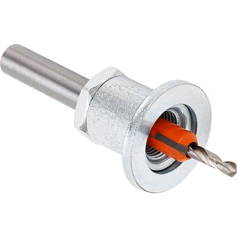 Foret à emprener réglable profondeur 3.5 x 8mm acier allié argent pour perçage bois plastique métal avec clé boîte (1/5)