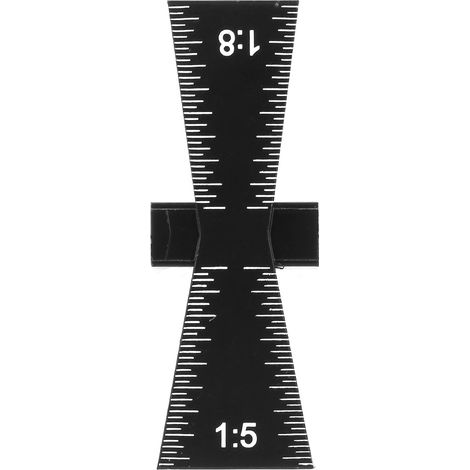 Calibre à queue d'aronde en alliage d'aluminium, outil de travail du bois, règle de marquage pour assemblages à queue d'aronde (1:5 1:8) (1/5)