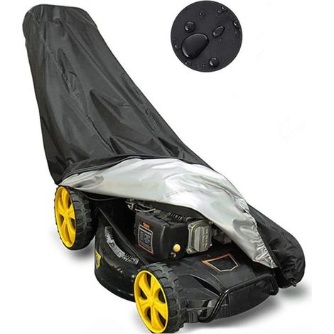 Housse Protection Exterieure Pour Tondeuse Electrique - Polyester Impermeable UV Resistant - Convient Tondeuses Autoportees - 188 x 99 x 64 Cm - 1 Unite (1/5)
