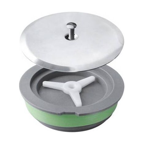 TAPPO AD ESPANSIONE PER SIFONI A PAVIMENTO PIATTELLO 125 MM Misura: Diam. 90 - Piattello 125mm