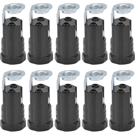 10 Stück E12 125V Pendelleuchtenfassungen, E12 Sockel, 43 mm/1,7 Zoll, für Zuhause oder Büro (1/5)