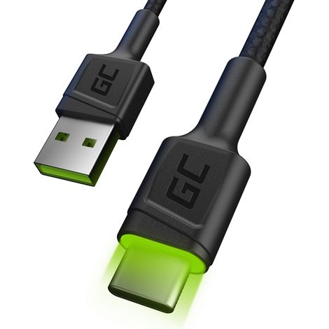 Green Cell KABGC13 cavo USB USB 2.0 2 m USB A USB C 0,48 Gbit/s Nero (1/5)