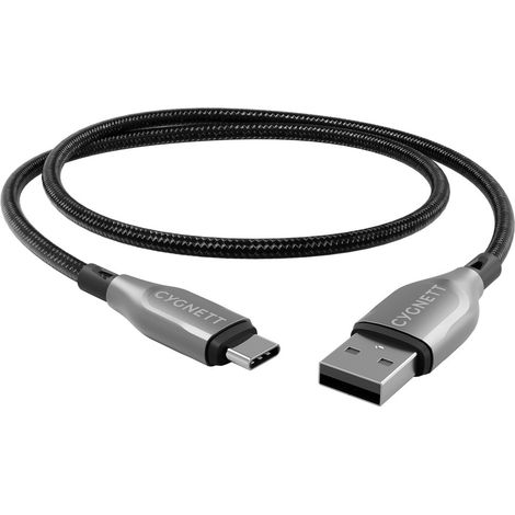 Cygnett CY4683PCUSA cavo USB USB 2.0 2 m USB A USB C Nero, Argento (1/4)