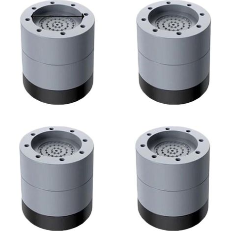 Tampons À Pied Machine À Laver 4 Pièces Universal Tapis Anti-Vibration pour Machine à Laver - Caoutchouc Antidérapant Coussinets/Pieds Stabilisateur Piédestal pour Machines à Laver Séchoirs et Meubles