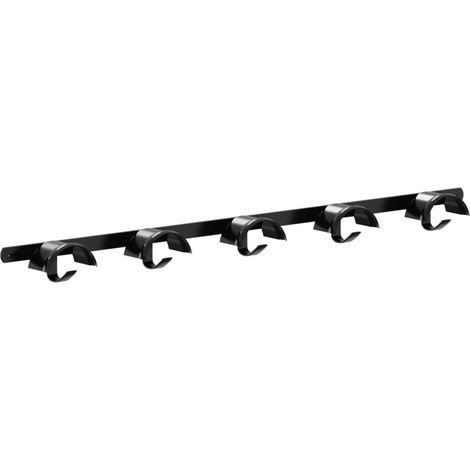 Supporto Briglie per 5 Briglie con 5 Ganci Nero in Ferro vidaXL (1/5)