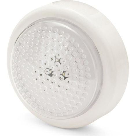 Lámpara LED de un toque redonda blanca PUSHLIGHT VELAMP (1/2)