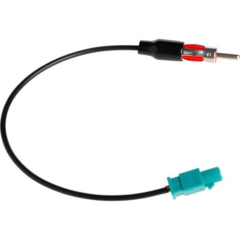 Adaptateur Antenne Autoradio à DIN, Câble Rallonge 30cm, Connecteur Radio Voiture Universel pour Lecteur CD/Stéréo HD, Adaptateur Antenne Voiture (1/5)