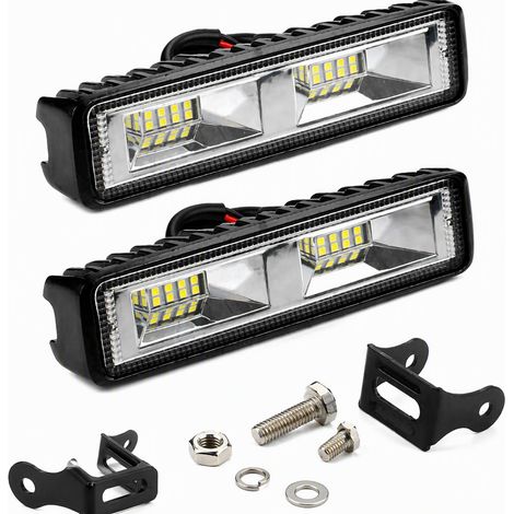 Projecteur de travail LED 12-24 V universel, phare d'appoint étanche pour voiture, 4x4, camion, quad et remorque, éclairage blanc longue portée (1/5)
