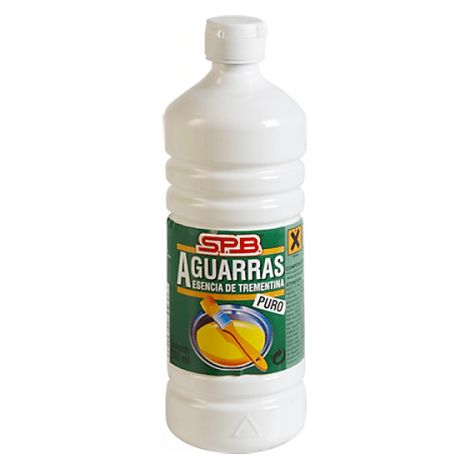 aguarrás puro 0.5 L para limpieza de herramientas de pintura