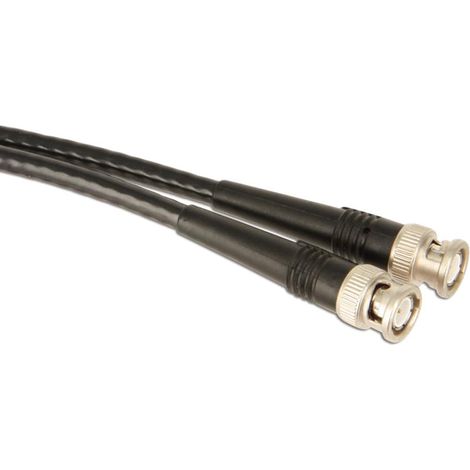 S-IMPULS BNC-Kabel, 0,5m, 50Ω, Stecker/Stecker, schwarz