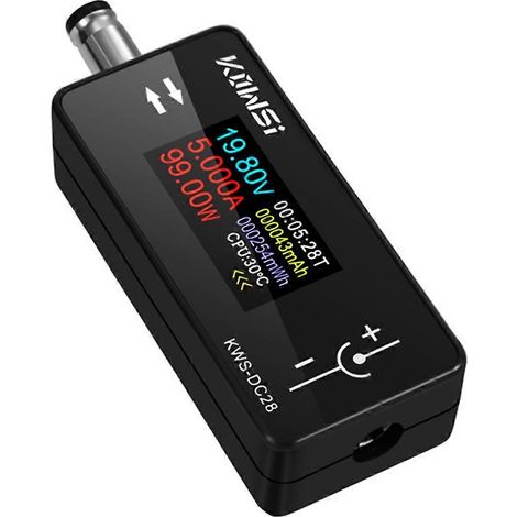 Testeur de courant et de tension 4-30 V, ampèremètre-voltmètre numérique compatible avec les modules DC 5525/5521 pour appareils CC (1/5)