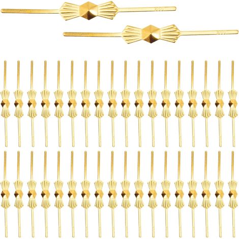 Connecteurs de Lustre en Métal Doré 200pcs, Attaches Amovibles Résistantes Rouille pour Cristaux et Lampes Suspendues, pour Maison et Bureau (1/5)