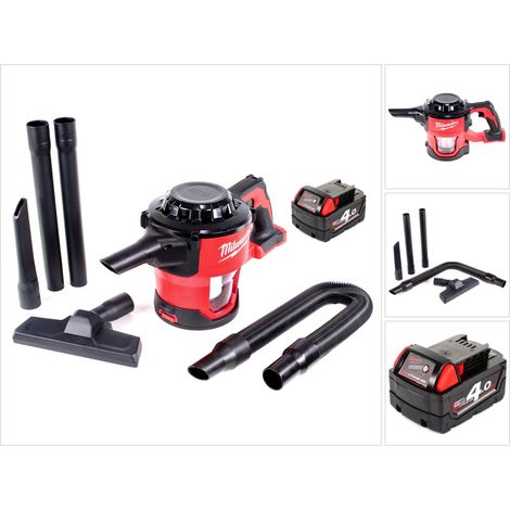 Milwaukee M18 CV 401 Aspirapolvere portatile a batteria da 18 V + 1 batteria da 4,0 Ah - senza caricabatterie (1/5)