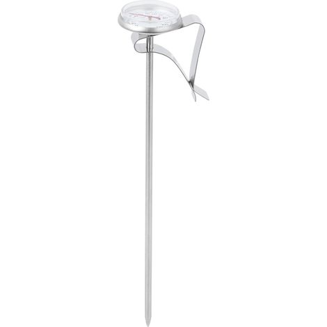 Thermomètre à café suspendu réglable avec pince, type long, pour mousser le café. (1/5)