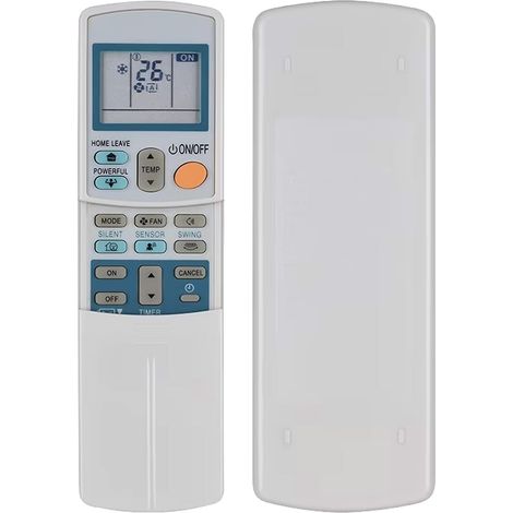 Fernbedienung für Klimaanlage – 1 Stück – ABS/Silikon-Kunststoff – Infrarot, keine Programmierung erforderlich – für Daikin ARC433 Modelle – Kompaktes Schwarz (1/5)