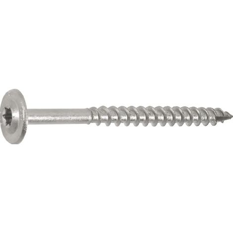 S&P Holzbauschrauben Tellerkopf 6x70 Holzschrauben mit Teilgewinde Torx25 Edelstahl A2 - 100 Stück