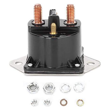 Relais solénoïde de treuil 12V – Accessoire de remplacement en acier inoxydable – 4 bornes – Compatible moteurs hors-bord