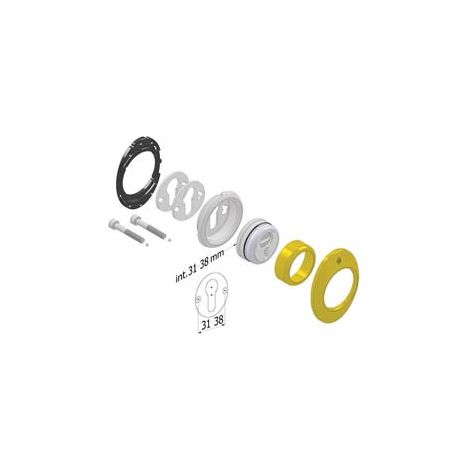 DEFENDER MECCANICO 4280 MECDEF OTTONE LUCIDO- - ø mm.46x20h. - interasse mm.31 - 1 pezzi SECUREMME