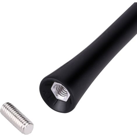 Antenne Aérienne Antenne Radio FM de Remplacement Antibruit Universelle de Voiture de 9 Pouces avec Vis, Raccords Filetés, Noir Vissé (1/5)