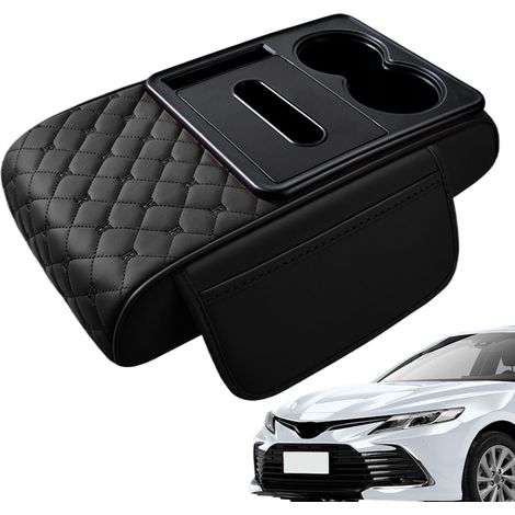 Coussin Rehausseur d'Accoudoir de Voiture en Cuir Synthétique - Console Centrale - Housse de Protection pour Siège - Accessoires de Décoration (1/5)