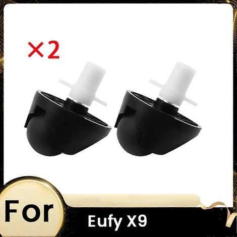 Lot de 2 roues universelles pour aspirateur robot Eufy X9 : roue de guidage avant et roue auxiliaire motrice, roues de rechange compatibles. (1/5)