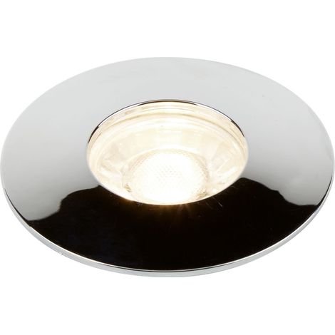 Pack Kitchen Flush X 3 spots encastrables Led chrome haut 35mm Diam 100mm led 3x4w, 3x380 lumens 3000k